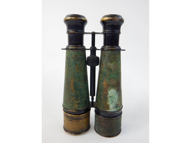 vintage military binoculars