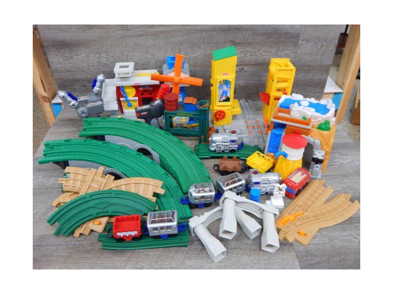 fisher price plastic train set