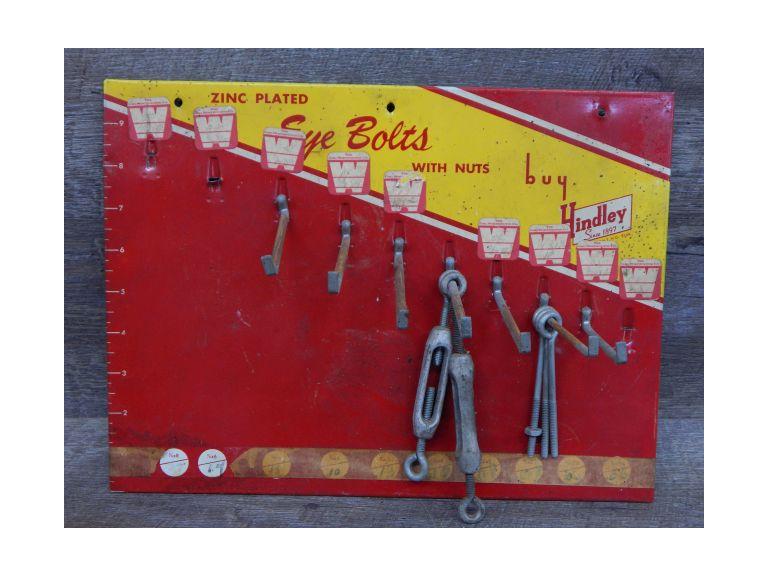 Route 8 Auctions Old Hardware Store Metal Display
