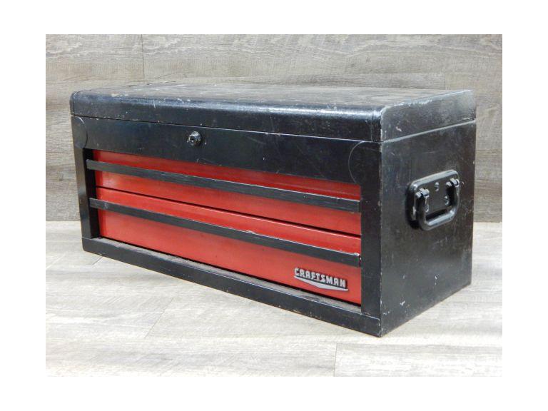 Route 8 Auctions Craftsman 2 Drawer Toolbox Full Of Tools