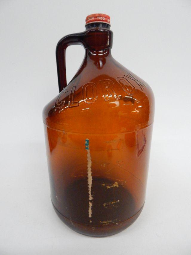 Antique Clorox Amber Glass Bottle FREE SHIPPING Antique Clorox Amber Glass Bottle FREE SHIPPING