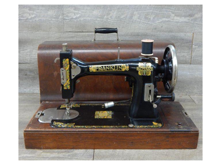 Route 8 Auctions | Antique Franklin Rotary Sewing Machine