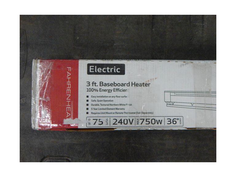 Route 8 Auctions | Marley 3' Electric Baseboard Heater