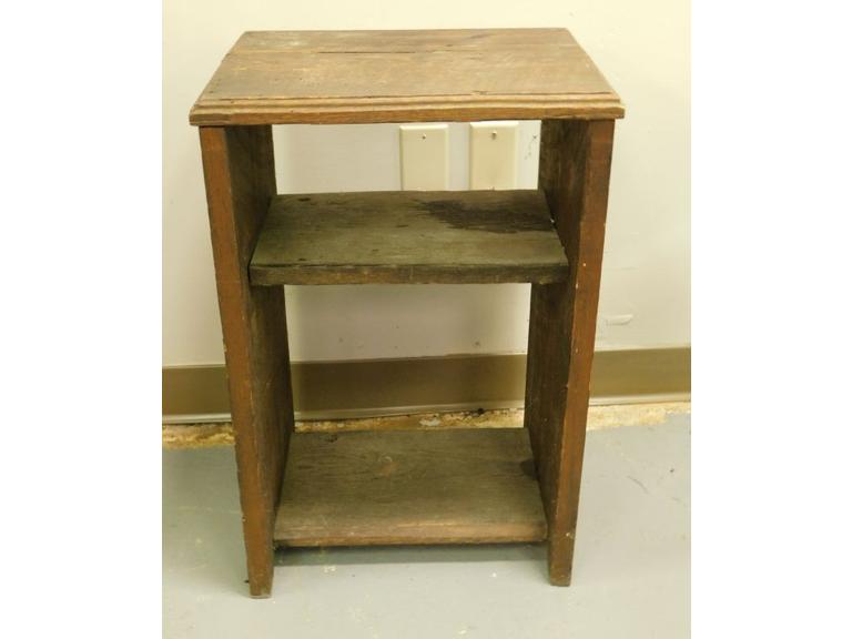 Route 8 Auctions | Old Wooden Side table