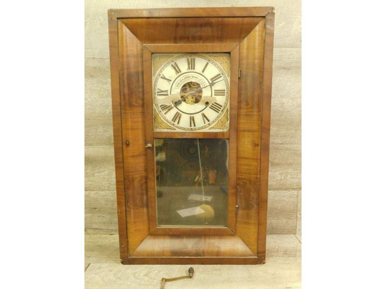 Route 8 Auctions Antique Ogee Wall/Mantle Clock